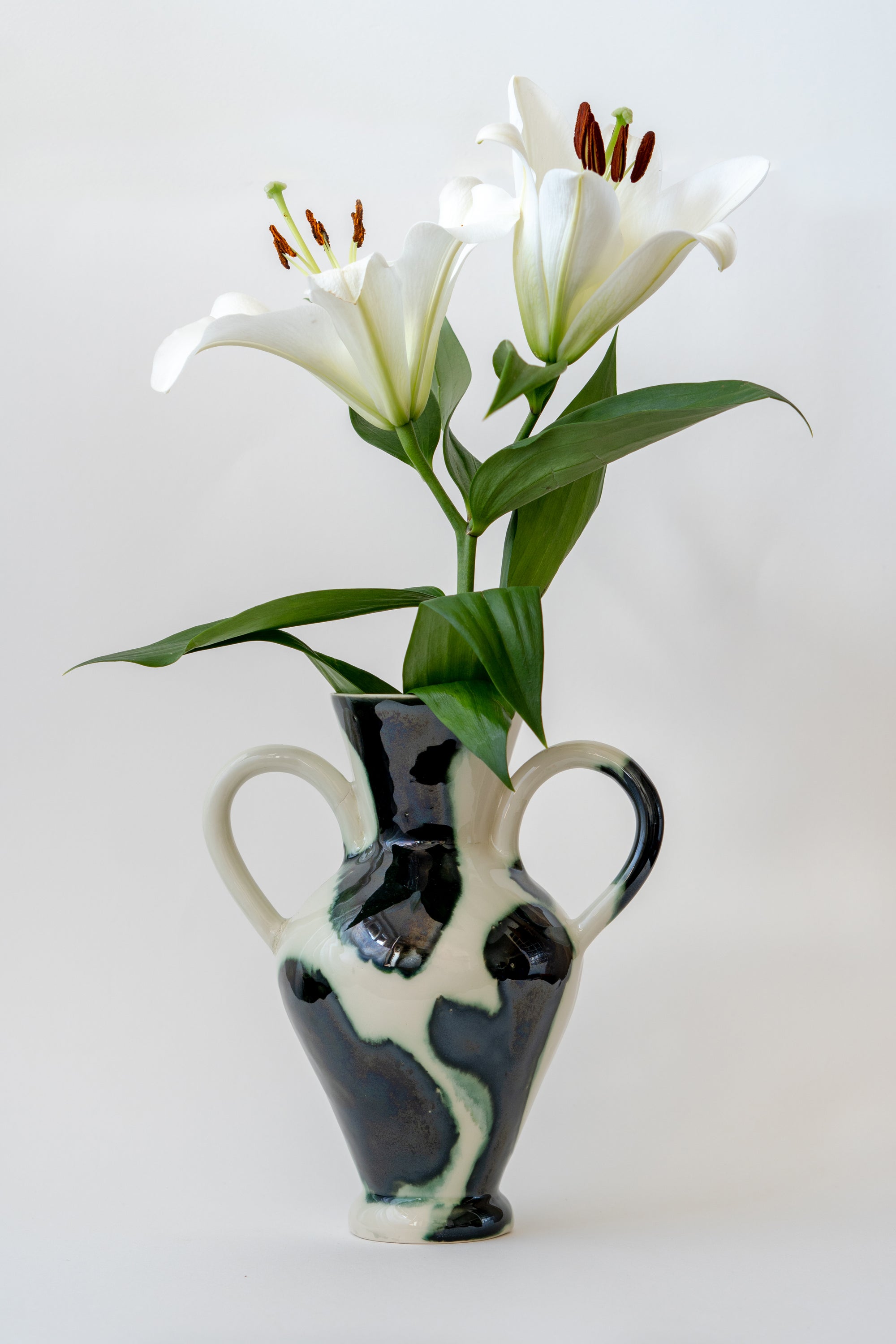 Moo Vase with Handles