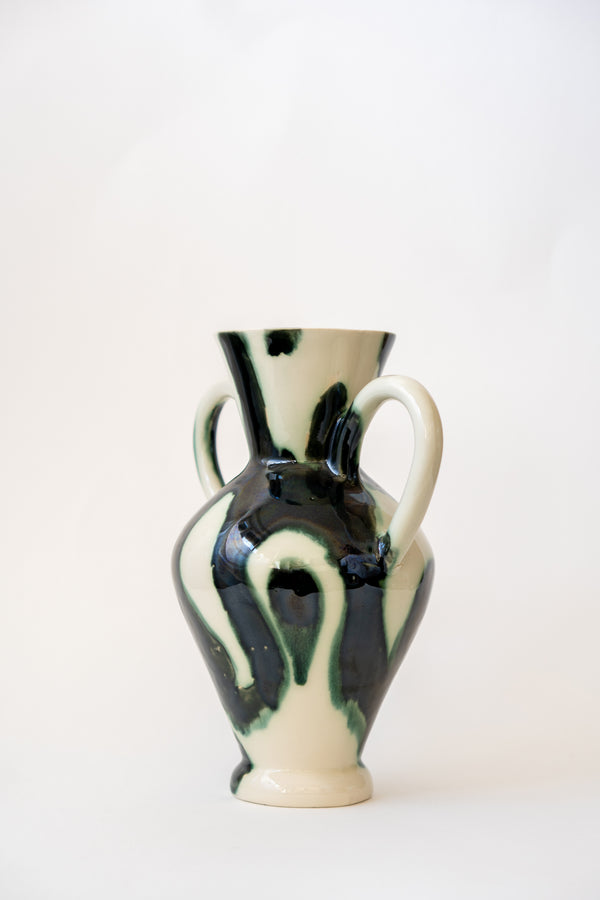 Moo Vase with Handles