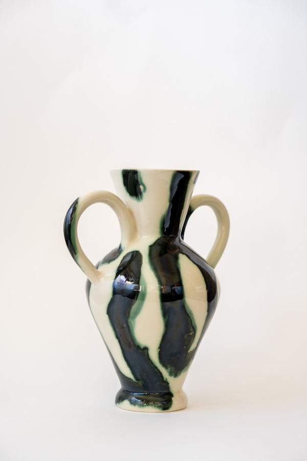 Moo Vase with Handles