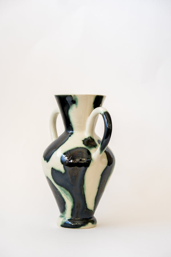 Moo Vase with Handles